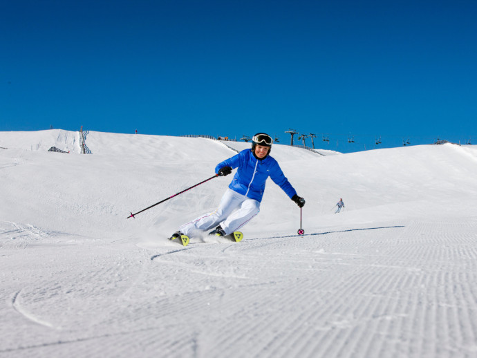 Skifahren von der Rosenkranzhöhe am Kreischberg