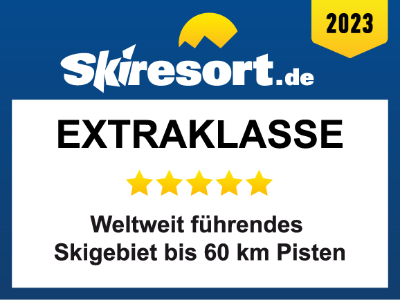 skiresort.de: Extraklasse: Weltweit führendes Skigebiet bis 60 km Pisten