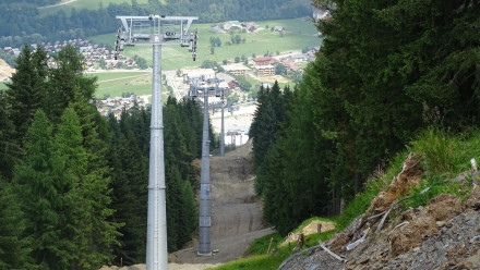 Stützenmontage erste Sektion